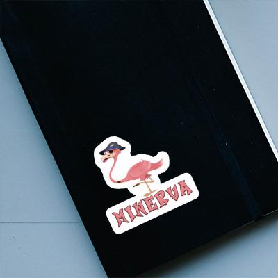 Aufkleber Flamingo Minerva Notebook Image
