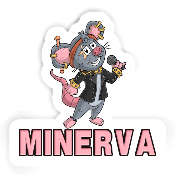 Sängerin Aufkleber Minerva Sängerin Aufkleber Minerva Image