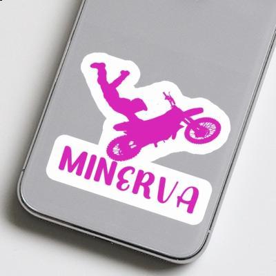 Minerva Sticker Motocross Rider Notebook Image