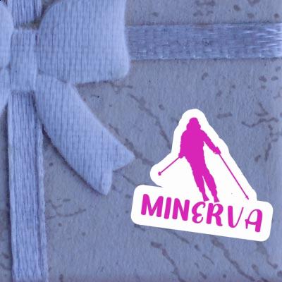 Skier Sticker Minerva Image