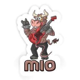 Mio Autocollant Guitariste Image