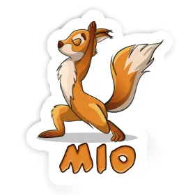 Autocollant Écureuil yoga Mio Image