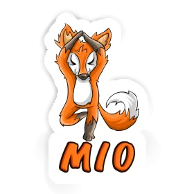Mio Autocollant Yoga Renard Image