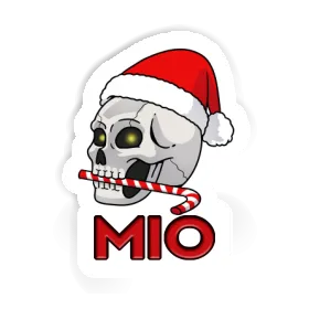 Autocollant Crâne de Noël Mio Image