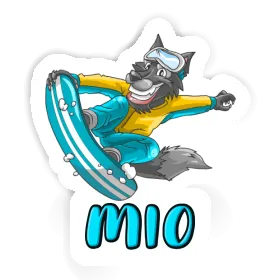 Sticker Snowboarder Mio Image