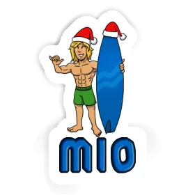 Autocollant Surfeur de Noël Mio Image