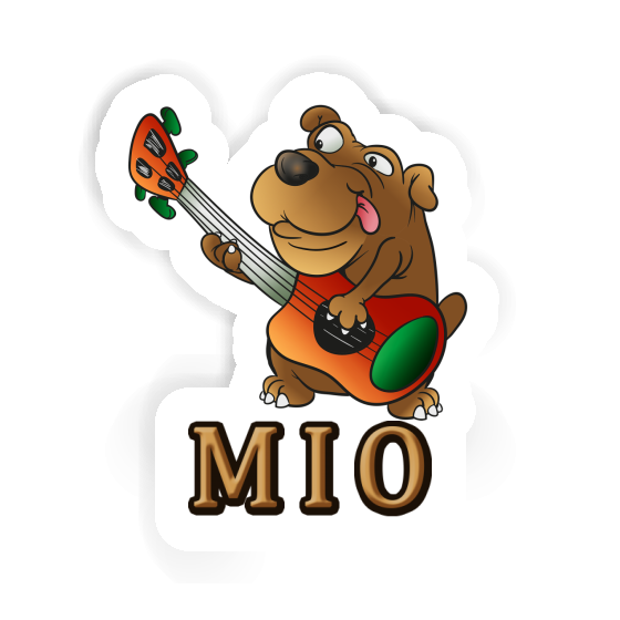 Mio Autocollant Chien guitariste Gift package Image