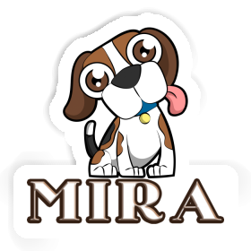 Sticker Beagle Dog Mira Image