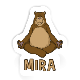 Mira Sticker Yoga Bear Image