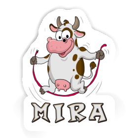 Sticker Fitness Cow Mira Image