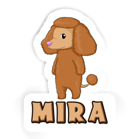 Mira Autocollant Caniche Image