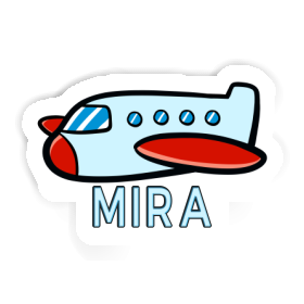 Sticker Flugzeug Mira Image