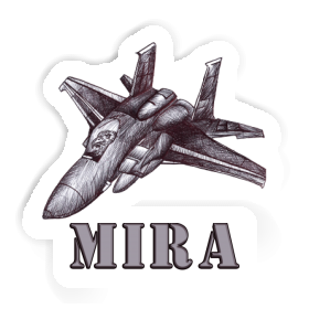 Sticker Mira Airplane Image