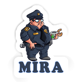 Aufkleber Polizist Mira Image