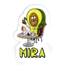 Sticker Avocado Mira Image