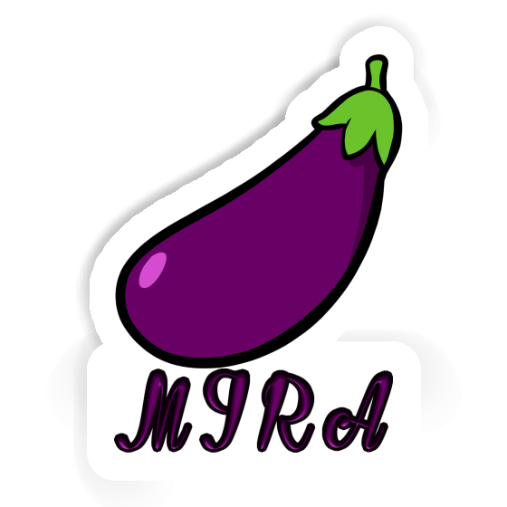 Mira Sticker Aubergine Image