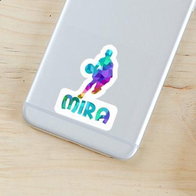 Basketball Player Sticker Mira Laptop Image