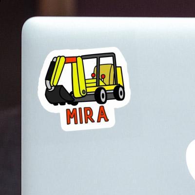 Sticker Mini-Excavator Mira Notebook Image