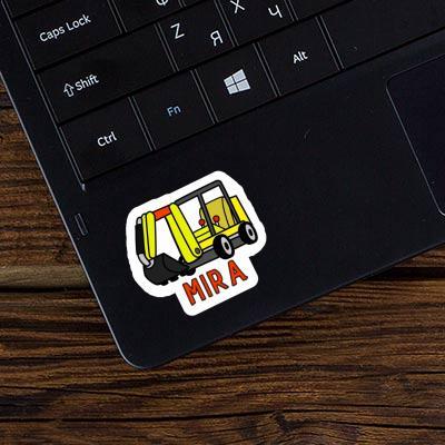 Sticker Mini-Excavator Mira Notebook Image