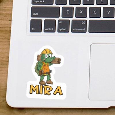 Sticker Construction worker Mira Notebook Image