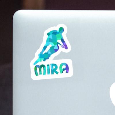 Sticker Biker Mira Laptop Image