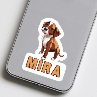 Sticker Mira Boxer Dog Laptop Image