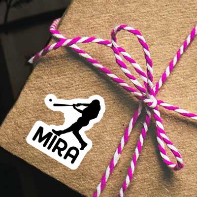 Baseball Player Sticker Mira Notebook Image