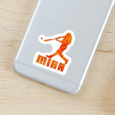 Sticker Baseballspieler Mira Notebook Image