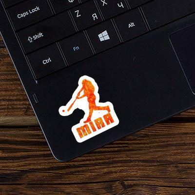 Sticker Baseballspieler Mira Laptop Image