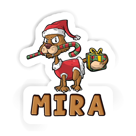 Mira Aufkleber Weihnachtskatze Gift package Image