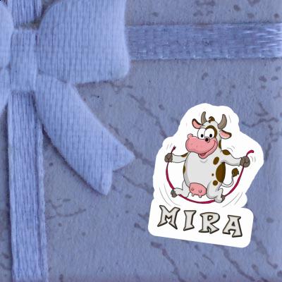 Sticker Fitness Cow Mira Laptop Image