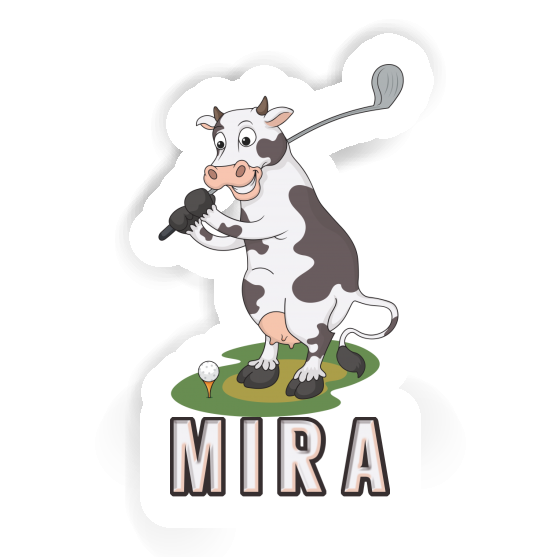 Golf Cow Sticker Mira Image