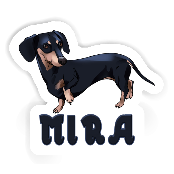 Sticker Dachshund Mira Gift package Image