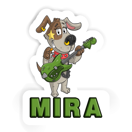 Mira Autocollant Guitariste Image