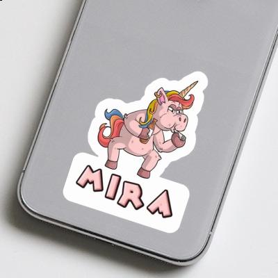 Sticker Smoking Unicorn Mira Laptop Image