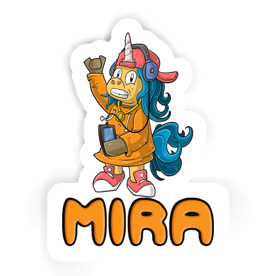 Mira Aufkleber Hip-Hop Einhorn Image