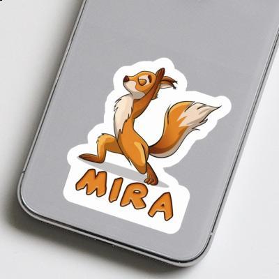 Sticker Yoga Squirrel Mira Laptop Image