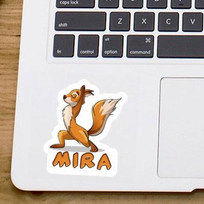 Sticker Yoga Squirrel Mira Laptop Image