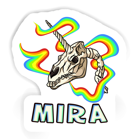 Mira Autocollant Crâne de licorne Image