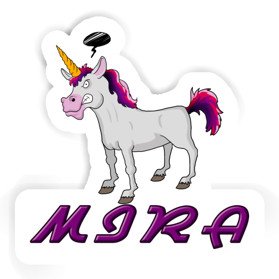 Sticker Unicorn Mira Notebook Image