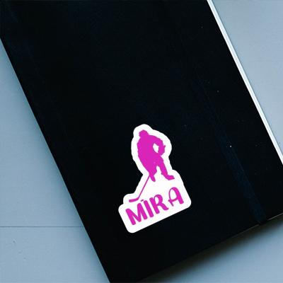 Sticker Mira Hockey Player Laptop Image