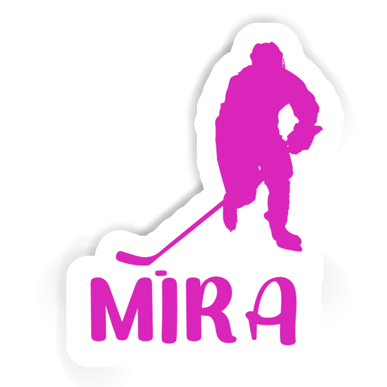 Sticker Mira Hockey Player Notebook Image