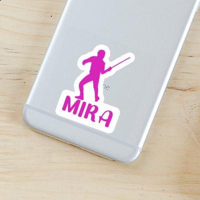 Mira Sticker Fencer Notebook Image