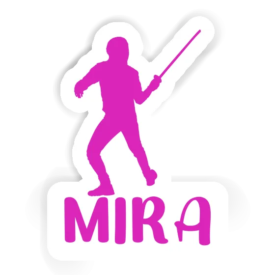 Mira Sticker Fencer Laptop Image