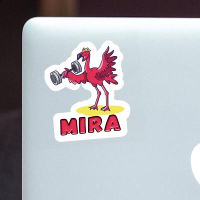 Sticker Mira Weight Lifter Notebook Image