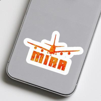 Sticker Mira Airplane Notebook Image