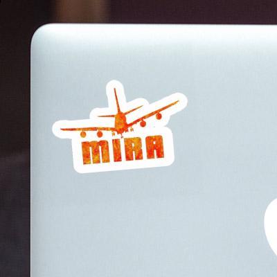 Sticker Mira Airplane Image