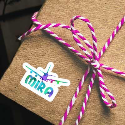 Sticker Airplane Mira Notebook Image