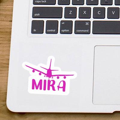 Sticker Airplane Mira Notebook Image