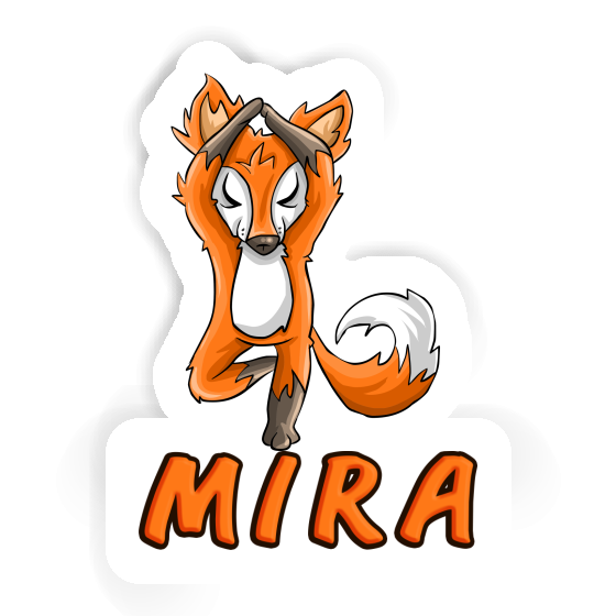 Yoga Fuchs Sticker Mira Notebook Image